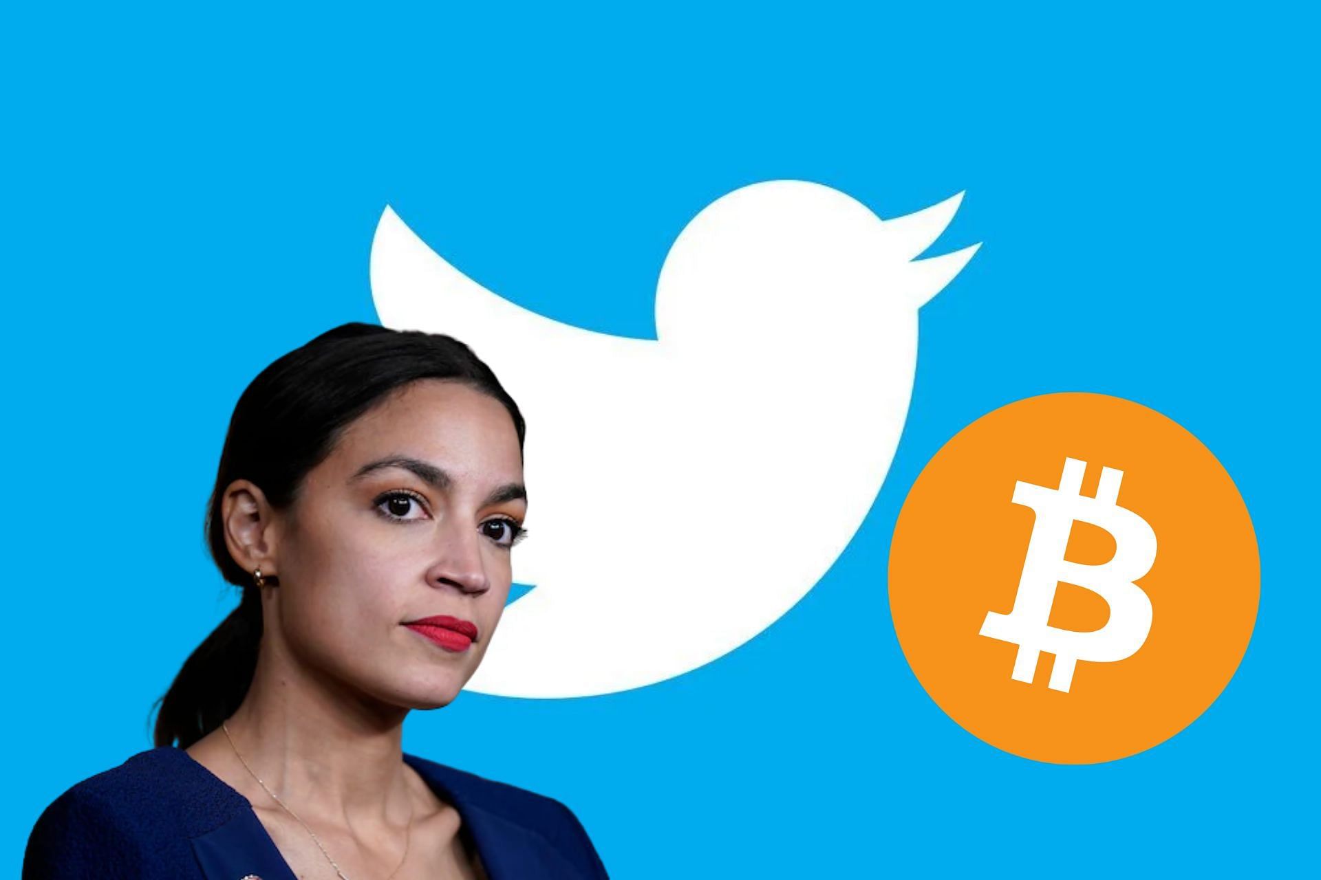 Twitter left divided by AOC&rsquo;s reasons for not owning Bitcoin (Image via SportsKeeda)