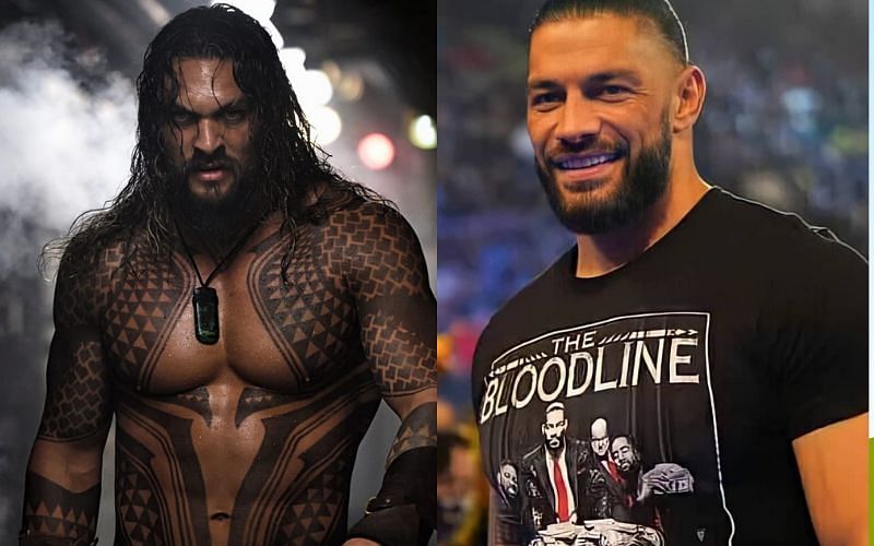 WATCH Roman Reigns takes hilarious dig at Hollywood star Jason Momoa.