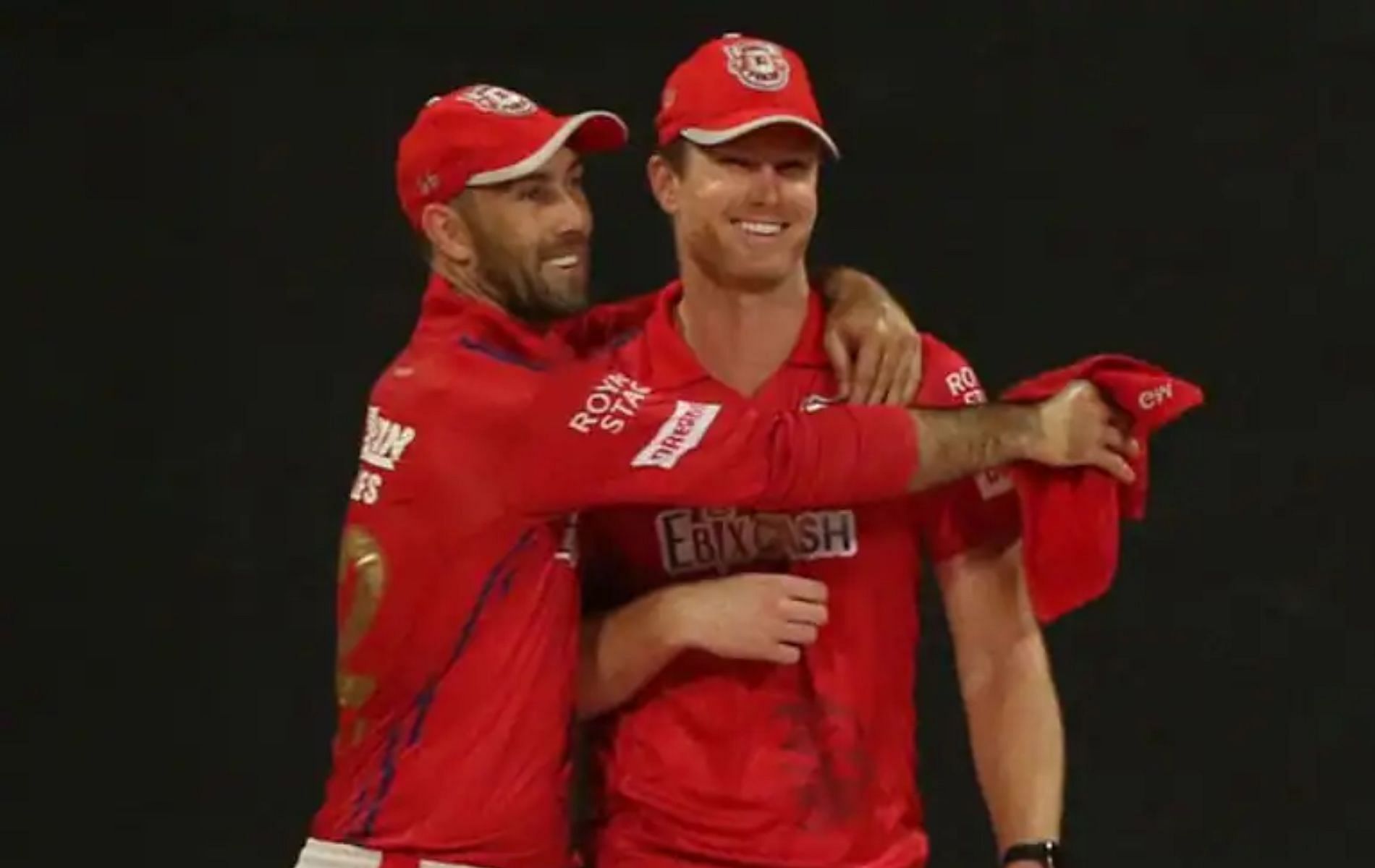 Glenn Maxwell (L) and Jimmy Neesham were teammates at Punjab Kings in IPL 2020.