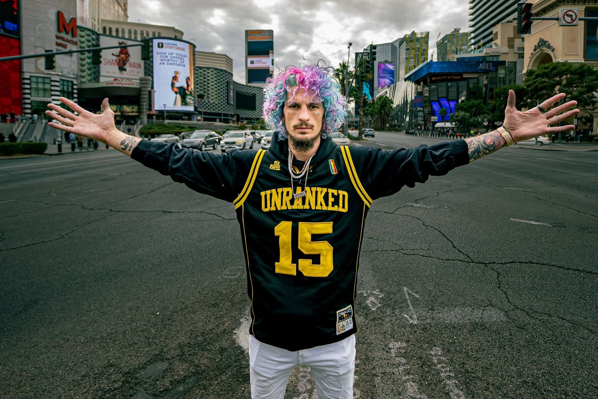 Sean O&#039;Malley in Las Vegas for UFC 269 [image credit: @ufc via Twitter]