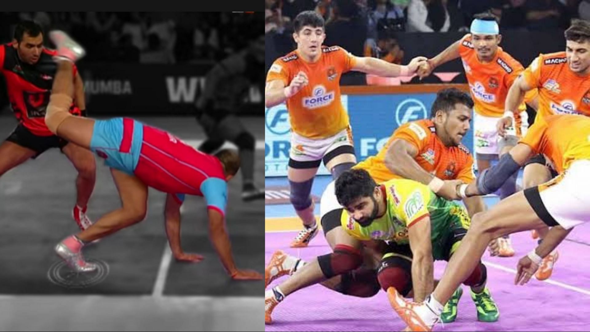 Jasvir Singh (L) made the back kick famous, while the dubki became popular in Pro Kabaddi because of Pardeep Narwal