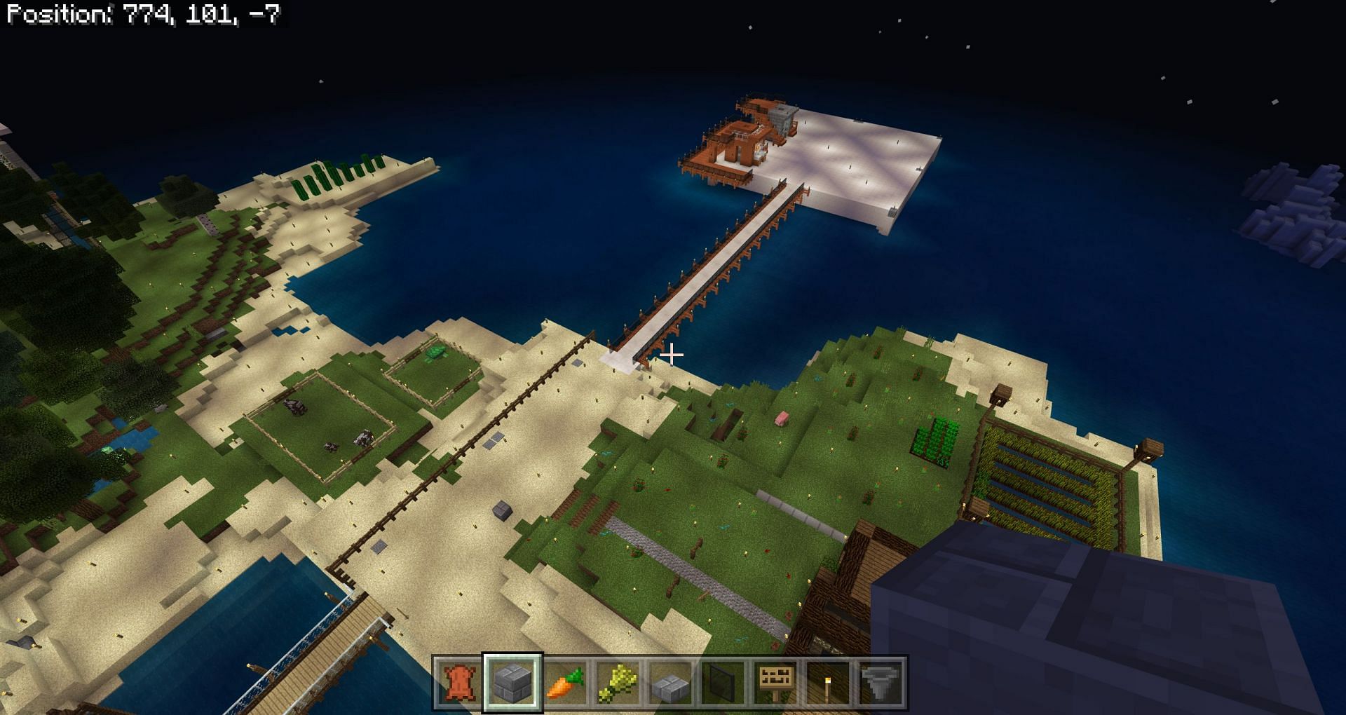 Simulation distance is observable as far as the player&#039;s vision and can be active beyond that (Image via Mojang)