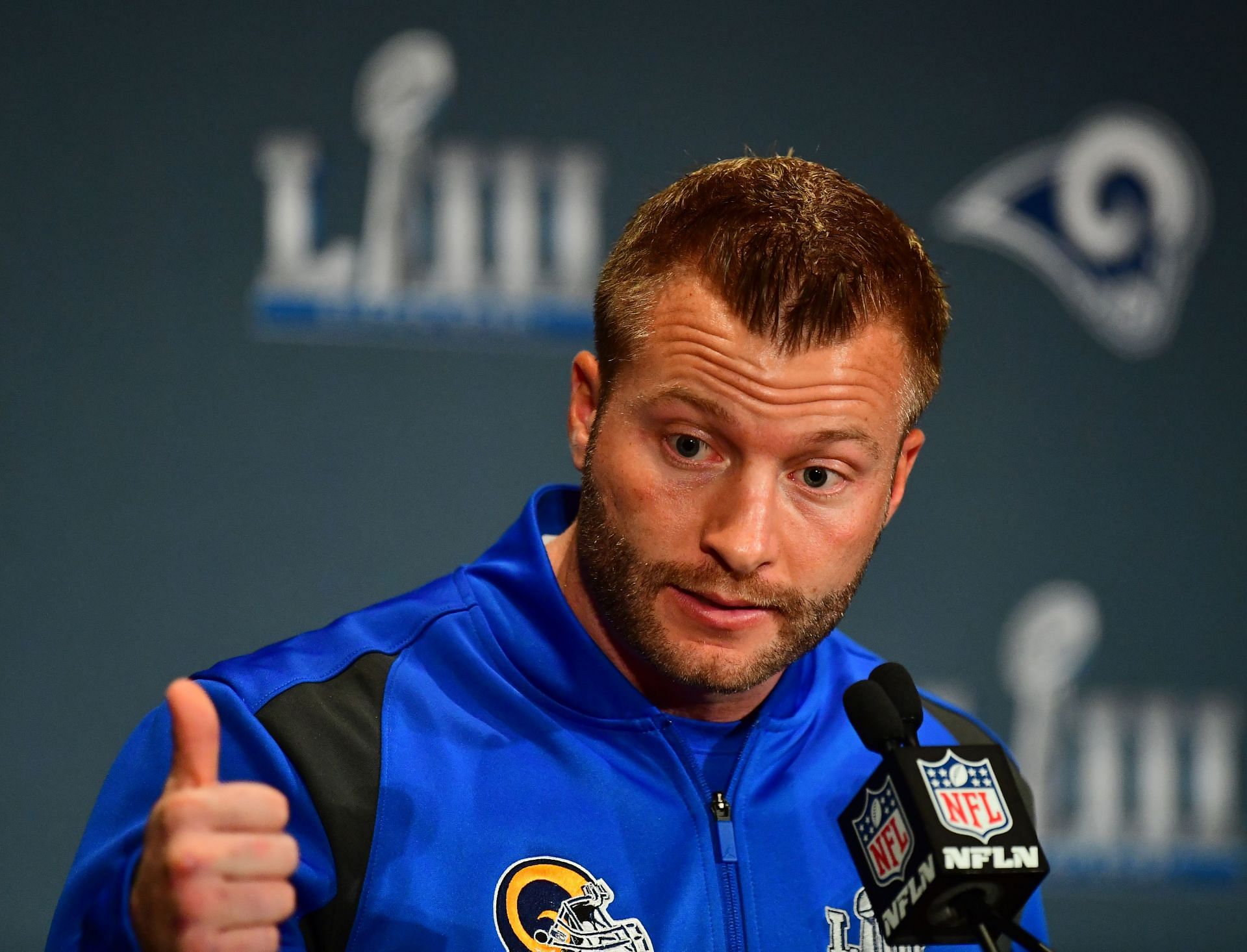 Los Angeles Rams head coach Sean McVay