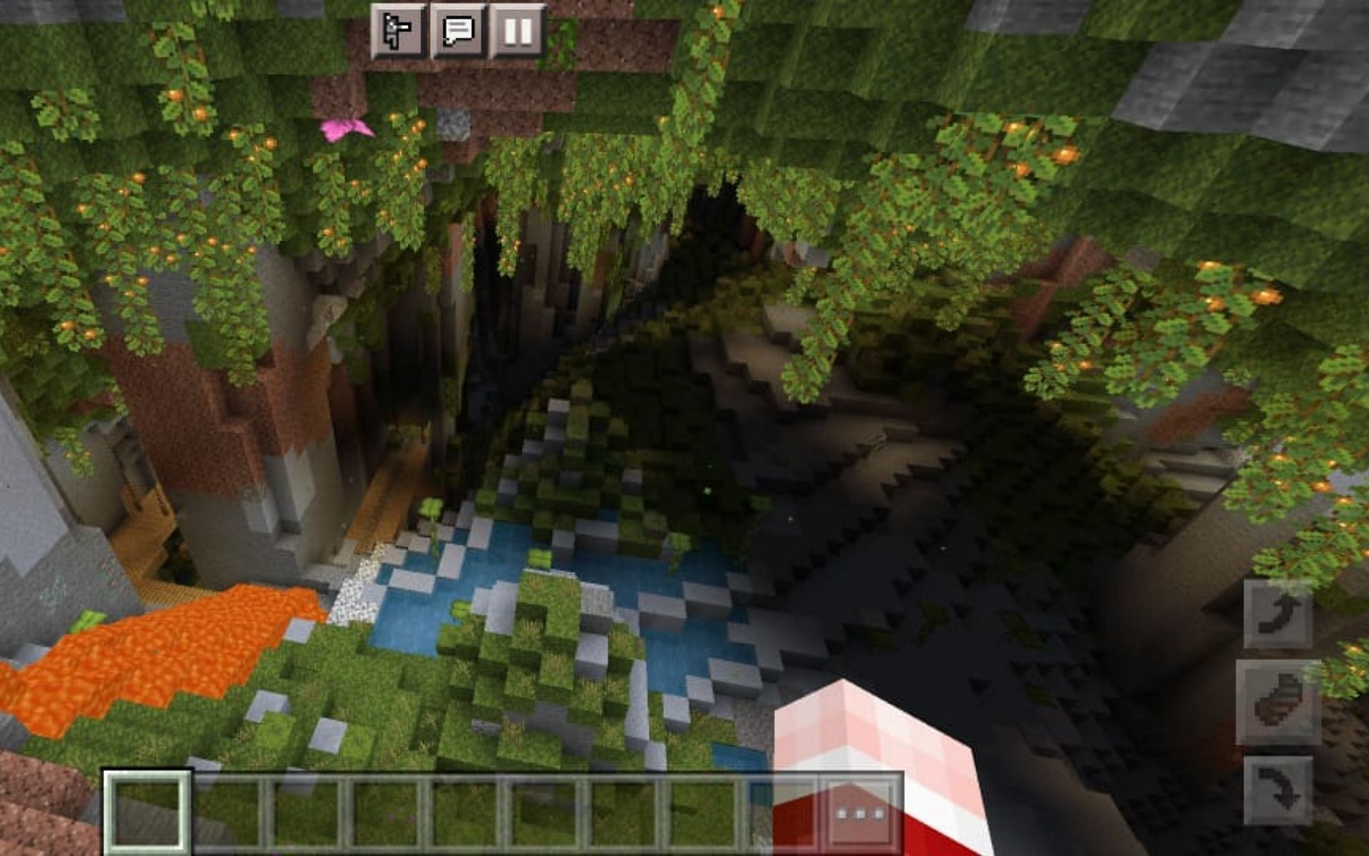 A beautiful Lush Cave (Image via Minecraft)