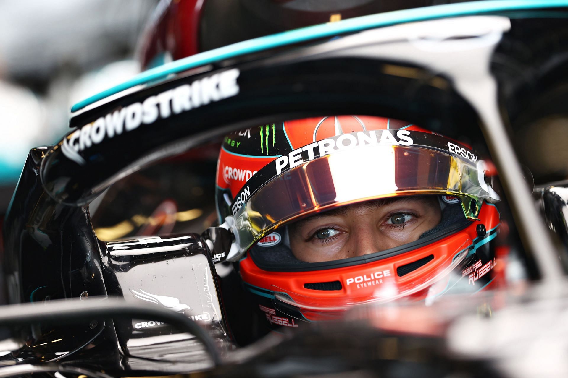 George Russell will be one of two main drivers in the Mercedes W13 next season. (Photo by Clive Rose/Getty Images)
