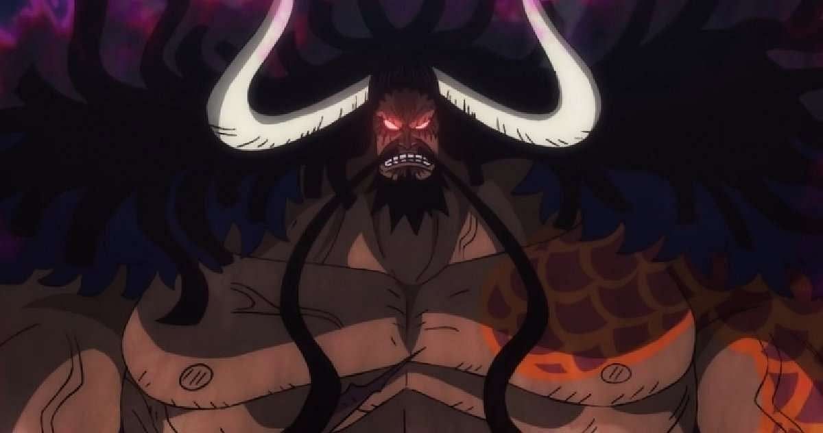 Kaido as seen in the One Piece anime. (Image via Toei Animation)