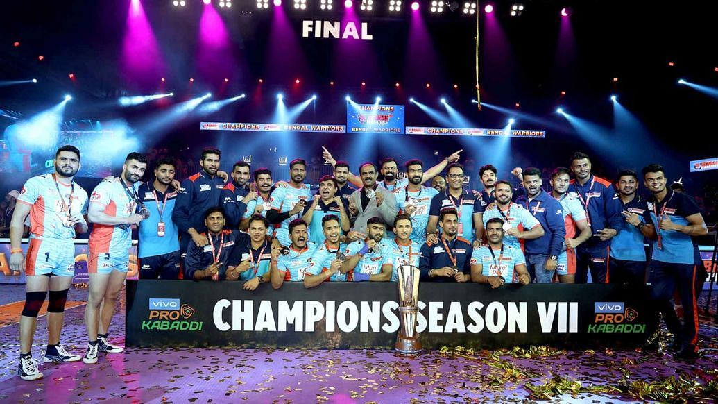 Bengal Warriors are the defending champions of the Pro Kabaddi League