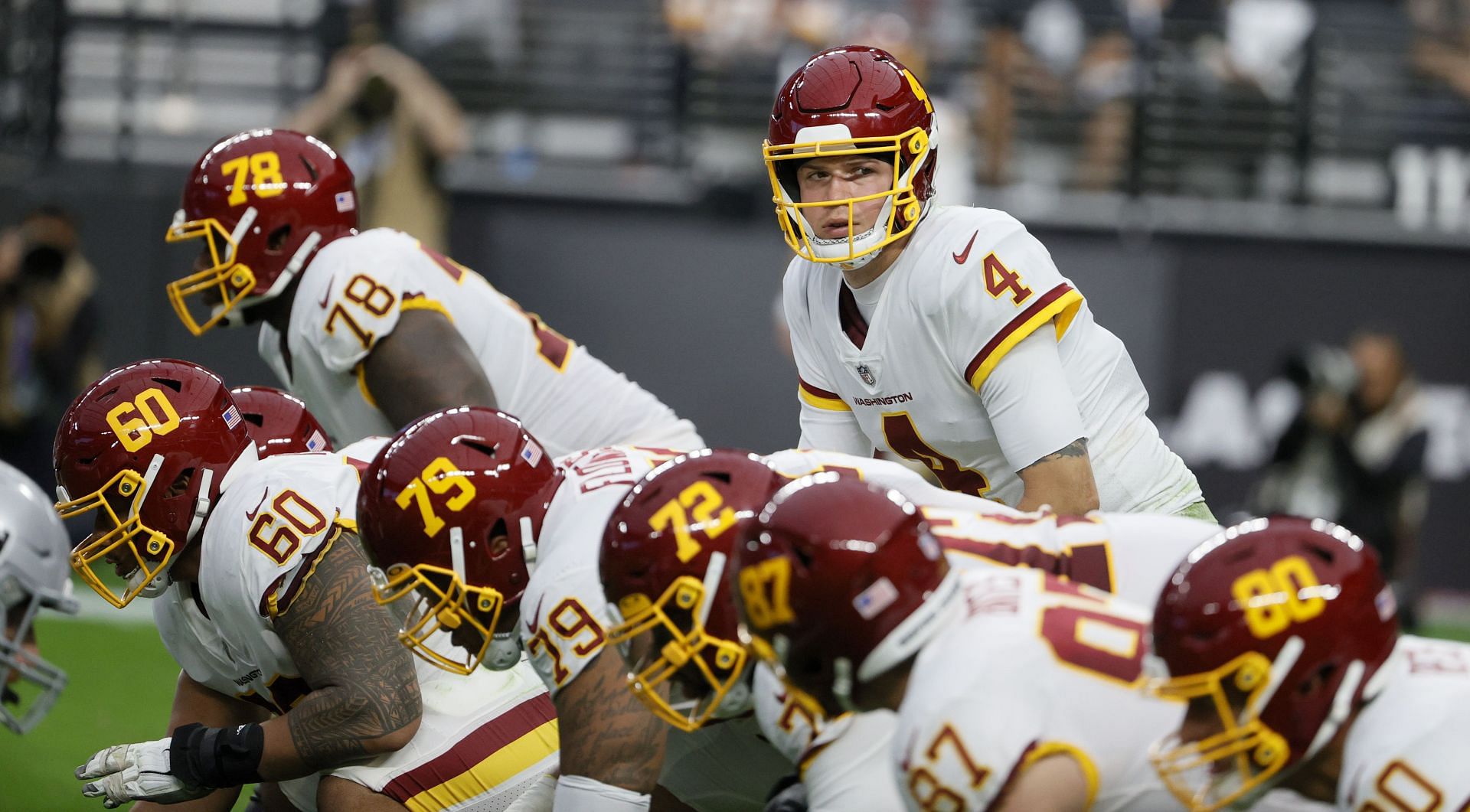 Taylor Heinicke (4) has been the unexpected face of Washington's resurgence (Photo: Getty)