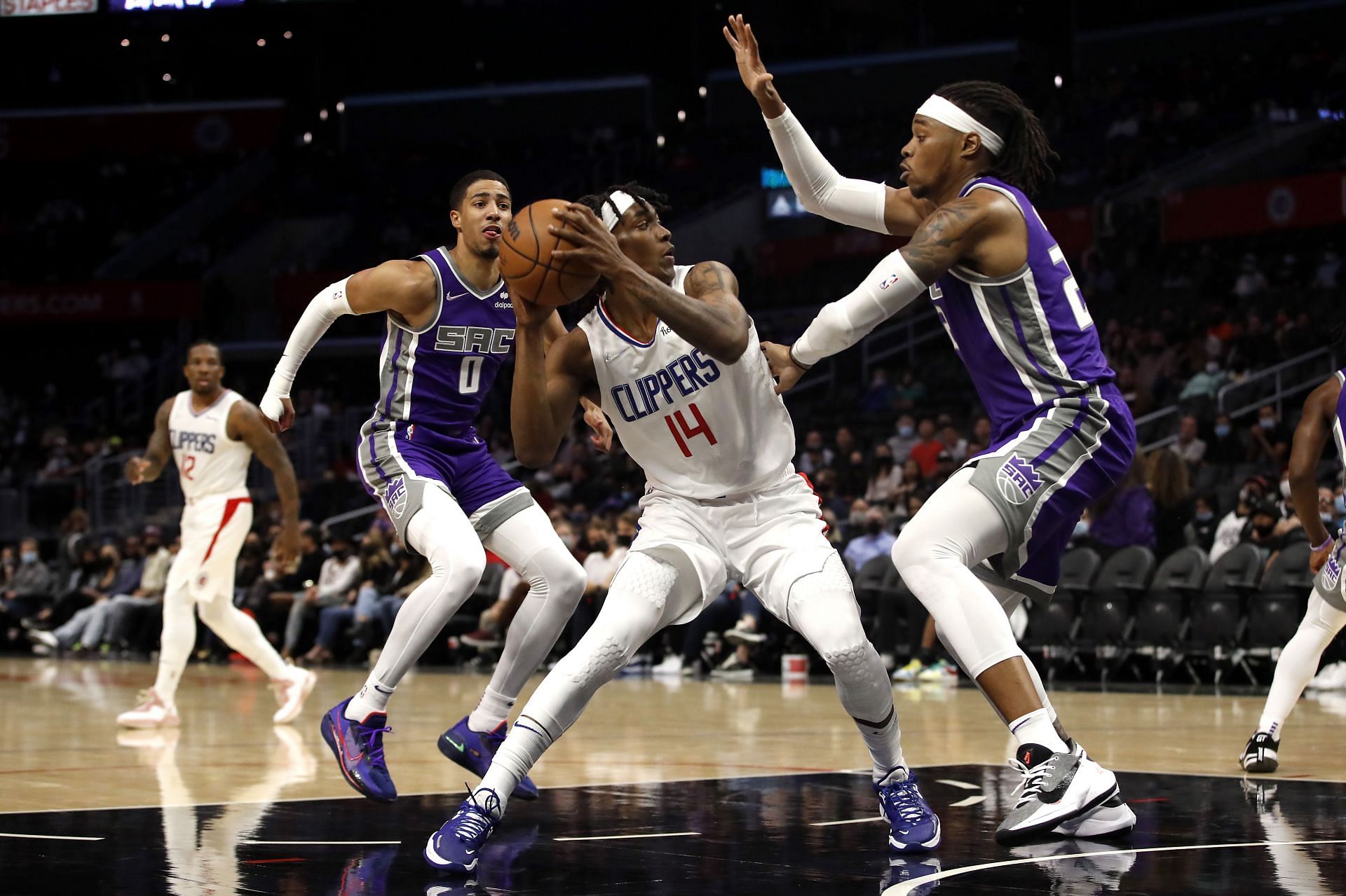 Terance Mann of the LA Clippers against the Sacramento Kings