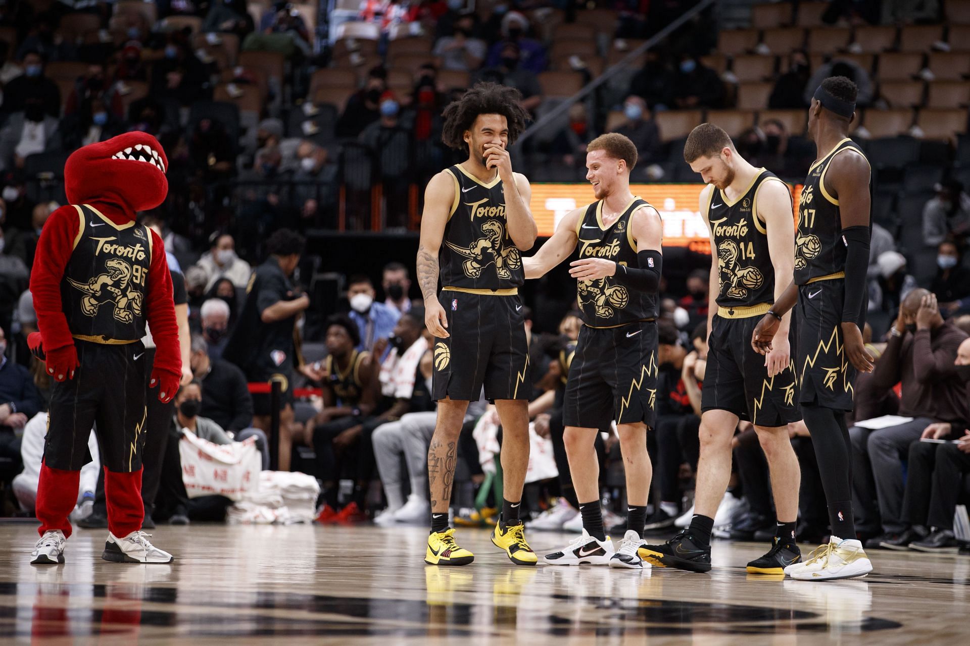 Scenes from the Golden State Warriors v Toronto Raptors game