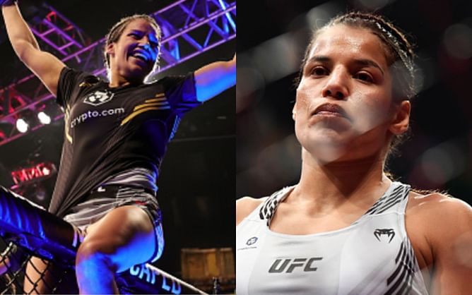 How did Julianna Pena suffer a knee injury?