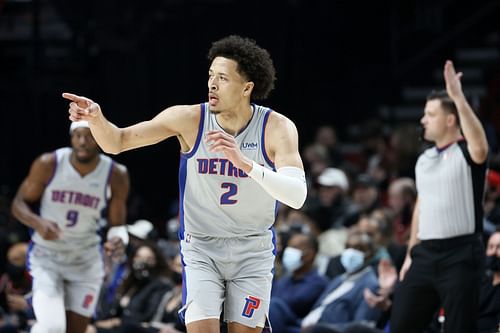 Cade Cunningham of the Detroit Pistons