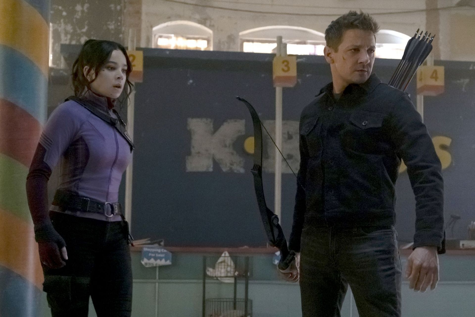 Clint and Kate in Hawkeye (Image via Marvel)