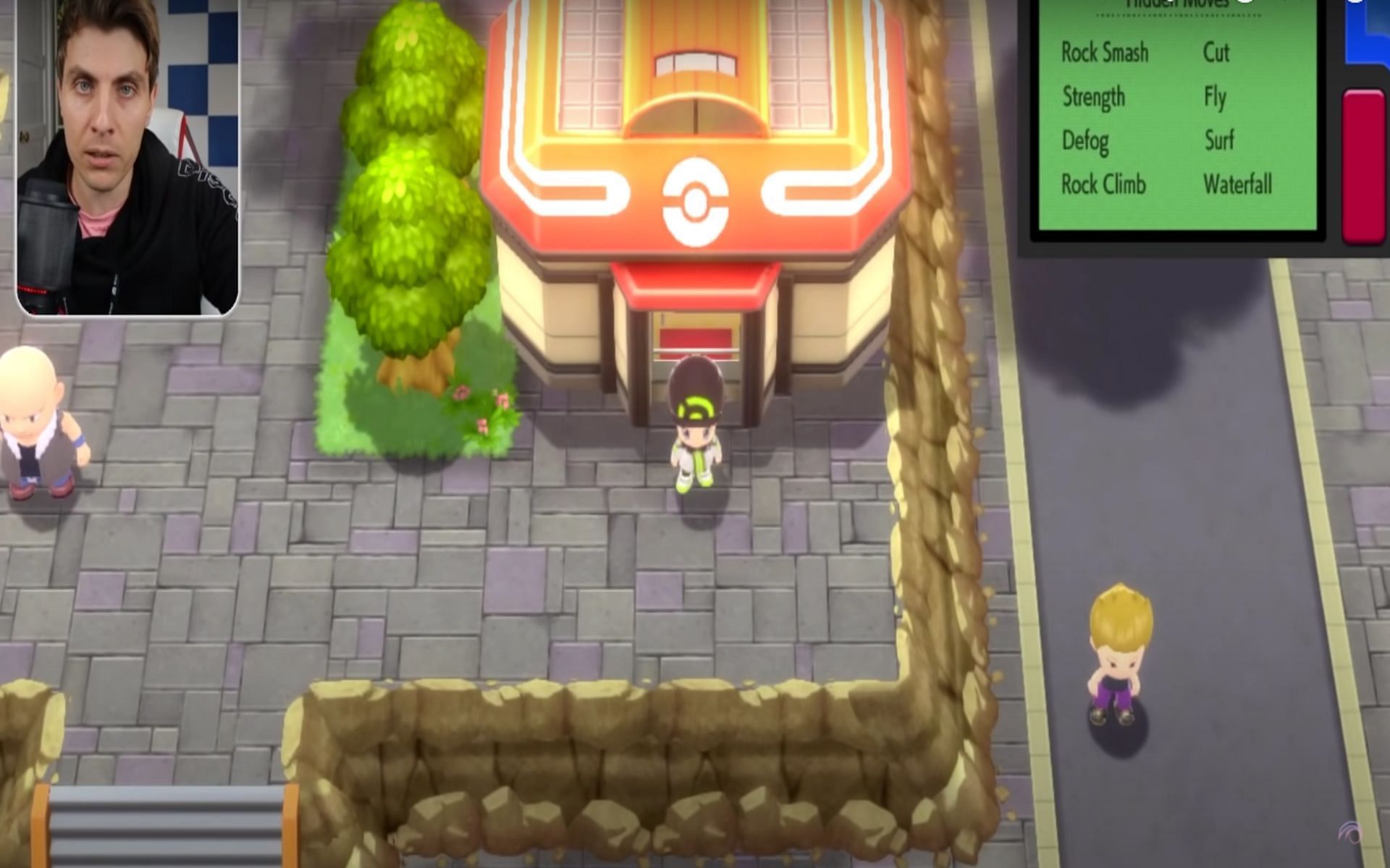 Players should start the glitch outside a PokeCenter (Image via YouTube/Osirus Studios)