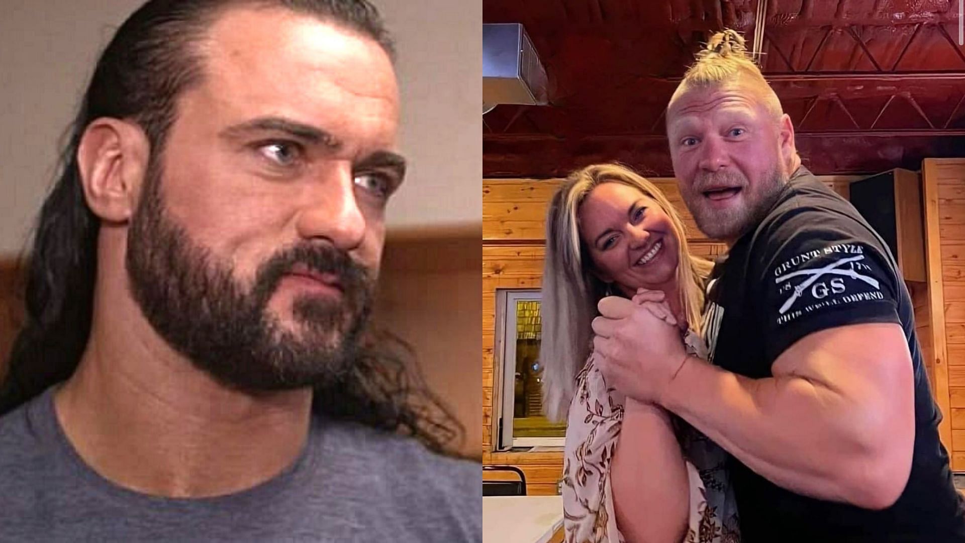 Drew McIntyre reacted to Brock Lesnar&#039;s new look and gimmick.