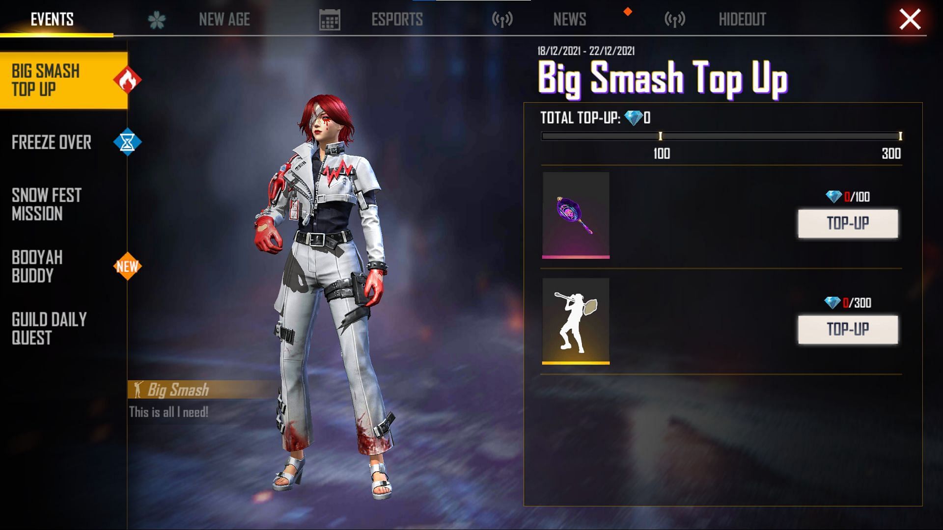 The Big Smash emote is a reward for this event (Image via Free Fire)