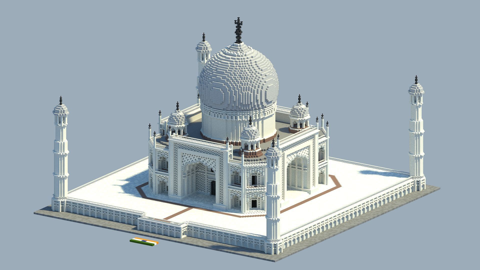 Minecraft Taj Mahal Blueprint