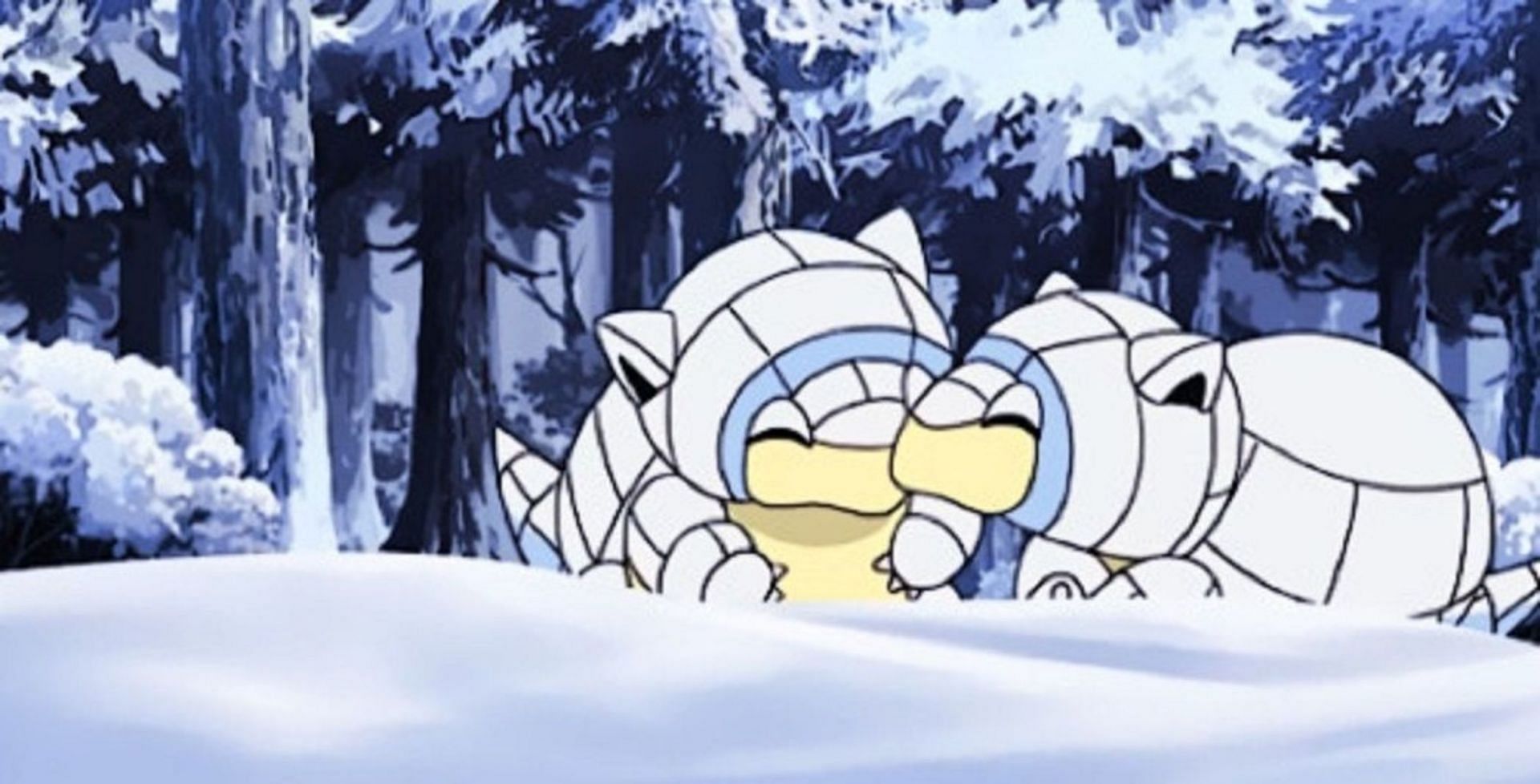 Unlike its Kanto counterpart, Alolan Sandshrew is an Ice-type (Image via The Pokemon Company)