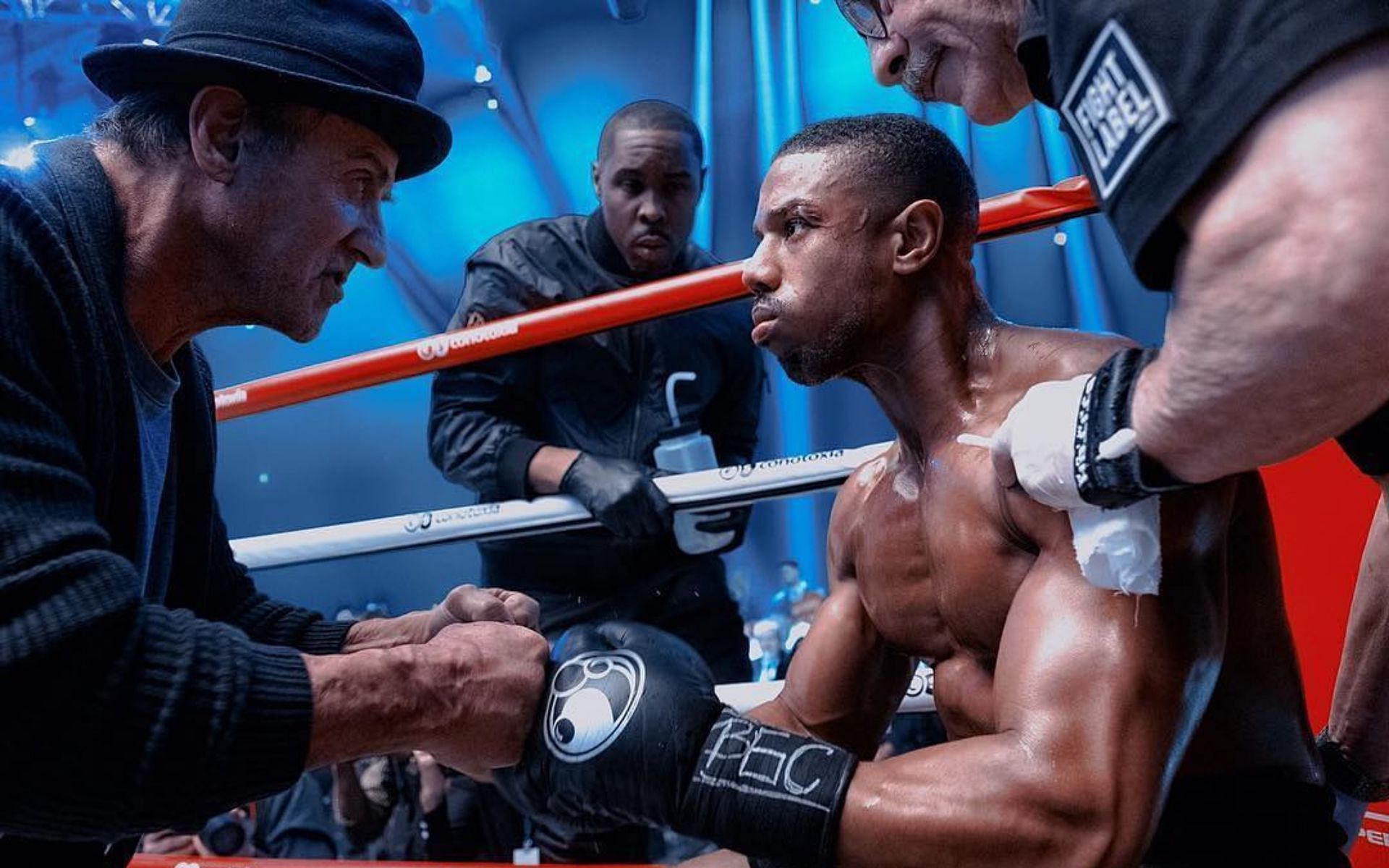 Sylvester Stallone and Michael B. Jordan in Creed [Photo via @creedmovie on IG]