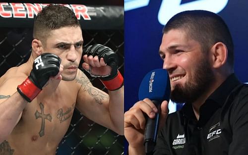 Diego Sanchez (left) and Khabib Nurmagomedov (right)