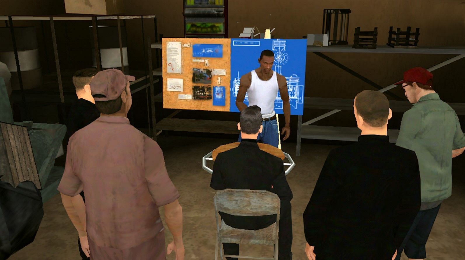 A random screenshot of the mobile version of San Andreas (Image via Rockstar Games)