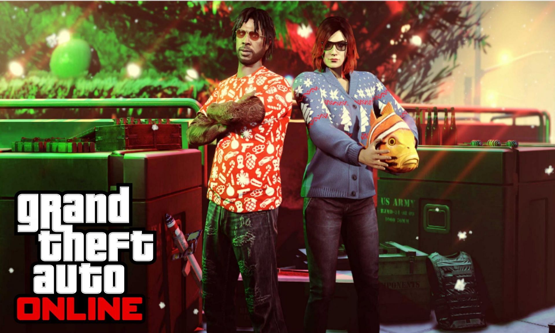 GTA Online players are often more naughty than nice, but the rewards are the same (Image via Sportskeeda)