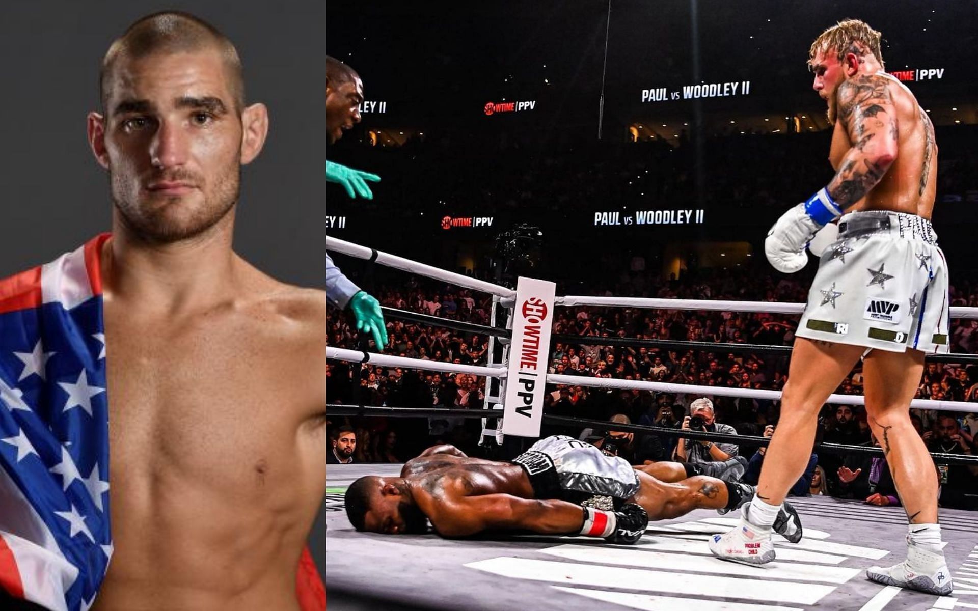 Sean Strickland breaks down Jake Paul&#039;s KO of Tyron Woodley [Photos credit: ufc.com &amp; @jakepaul on IG]