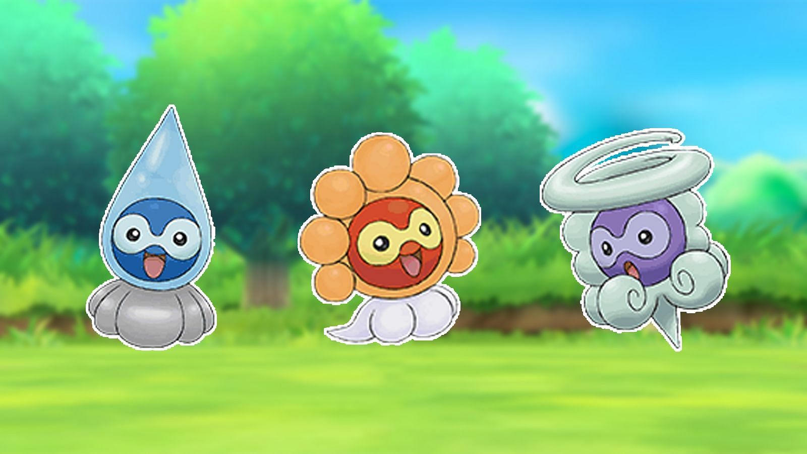 Castform&#039;s three different variants all offer something a little different (Image via Niantic)