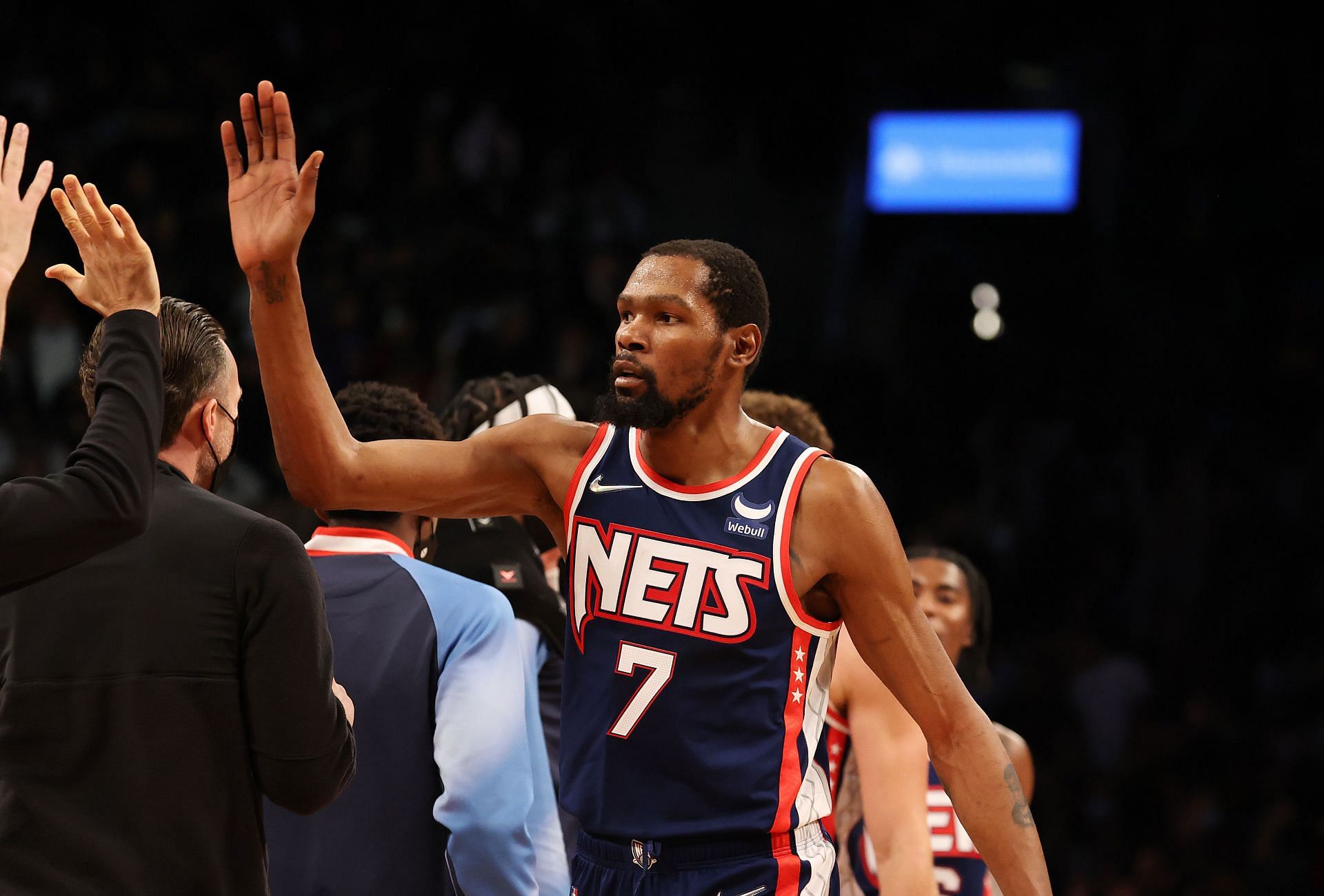 Kevin Durant guided the short-handed Brooklyn Nets to their fourth consecutive win on Thursday