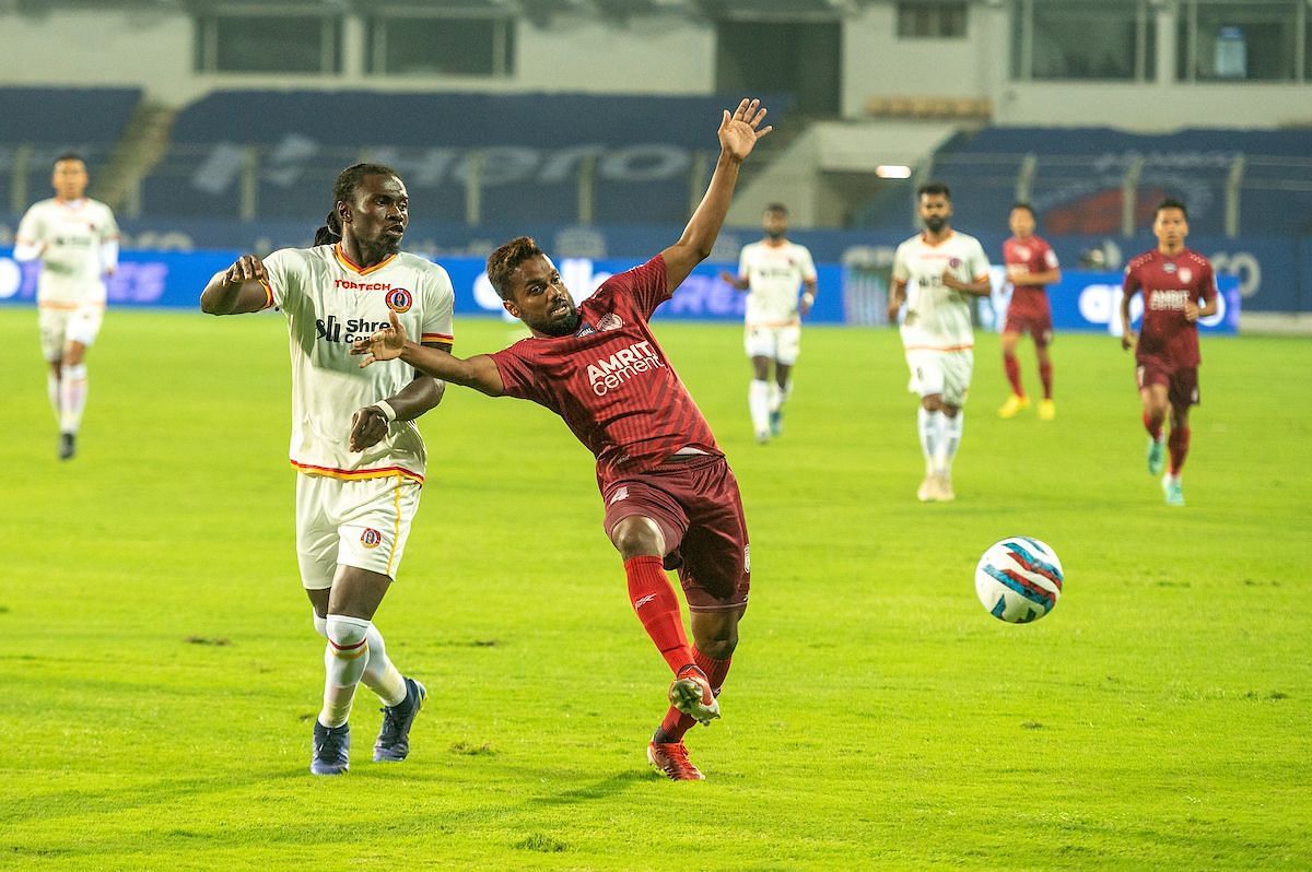 Chima had a poor game and missed some good chances (Image courtesy: ISL social media)