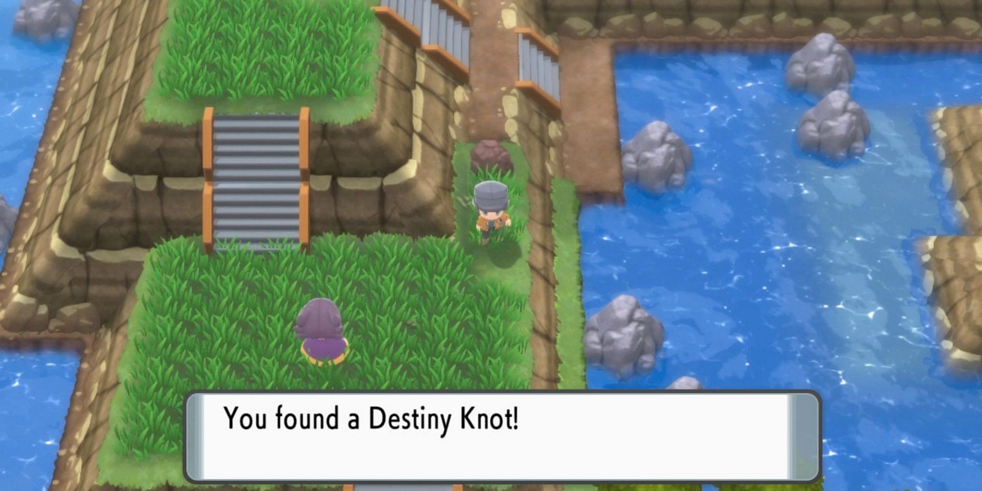 A trainer finding the Destiny Knot (Image via ILCA)
