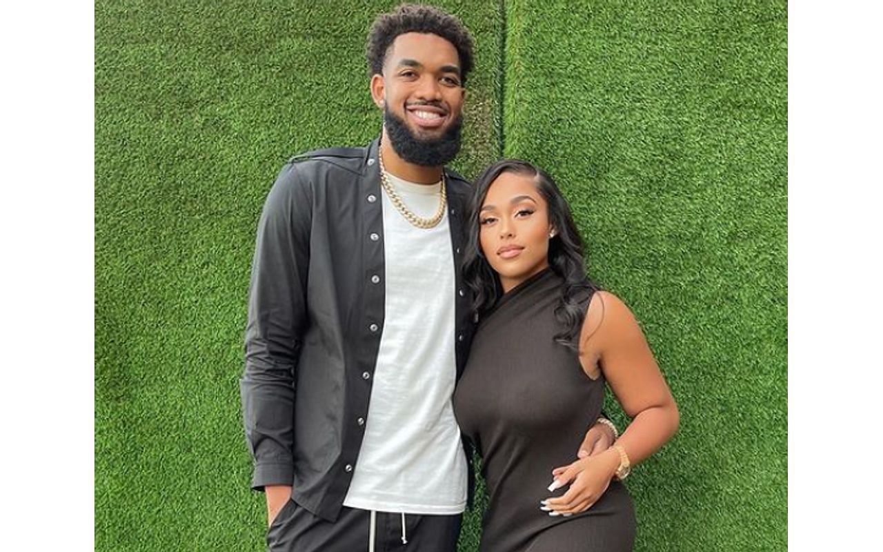 Karl-Anthony Towns and Jordyn Woods (Image via Jordyn Woods/Instagram)