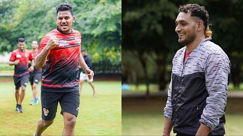 Girish Ernak and Ravinder Pahal will play their first season for Gujarat Giants in Pro Kabaddi 2021 (Image: Instagram/Gujarat Giants)