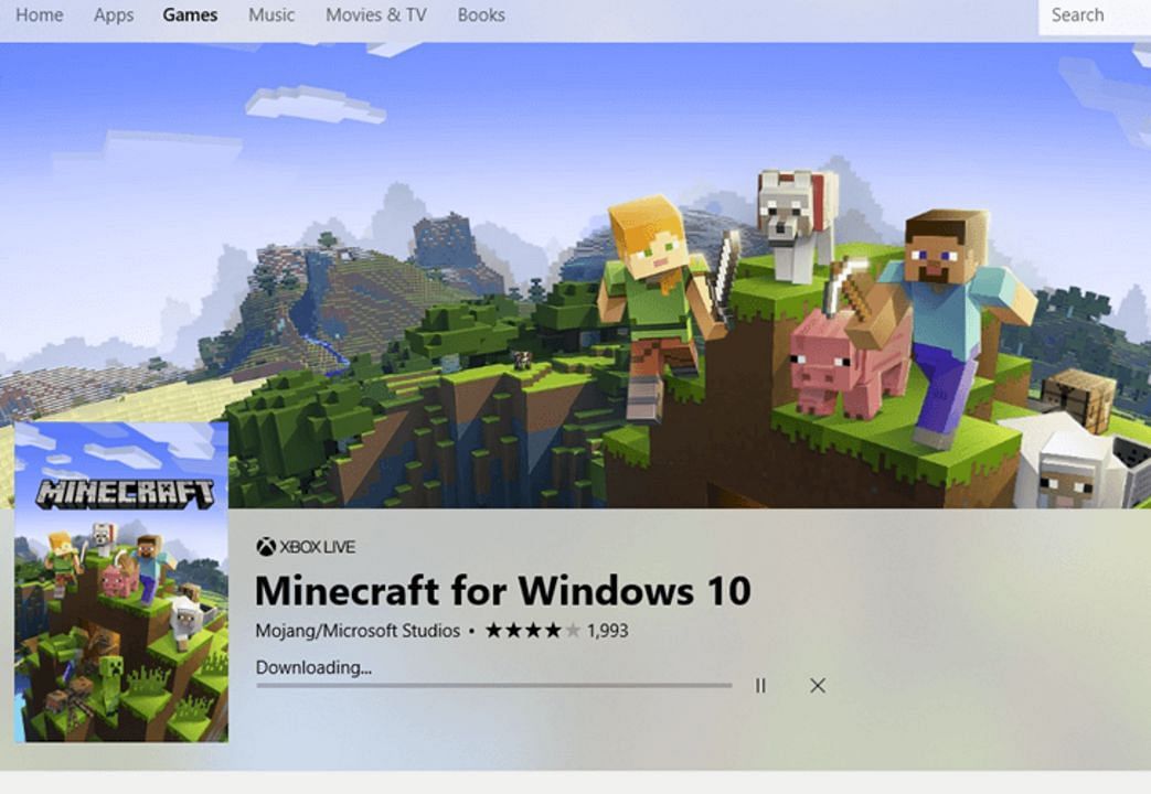 Minecraft for Windows 10 previously used the Microsoft Store for updates, but players can now use the integrated Minecraft launcher (Image via Mojang)