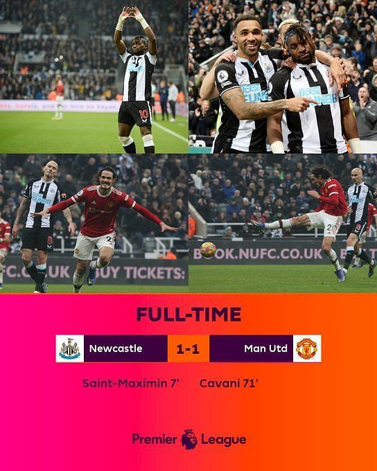 Newcastle United 1 1 Manchester United Red Devils Player Ratings As