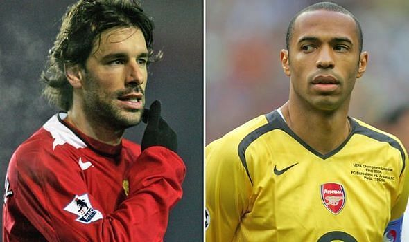 Ruud van Nistelrooy (left) and Thierry Henry led the line for their clubs in what was a glorious phase for football in the early 2000s.