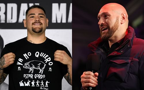 Heavyweight boxing superstars Andy Ruiz Jr. (left) and Tyson Fury (right)