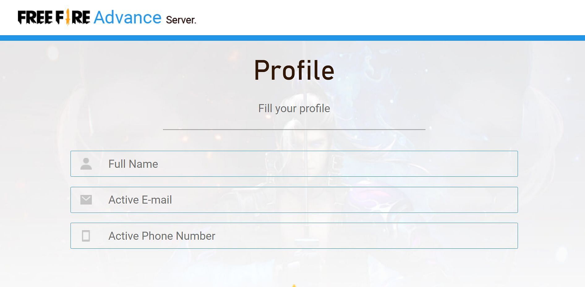 Users need to set up the profile (Image via Free Fire)
