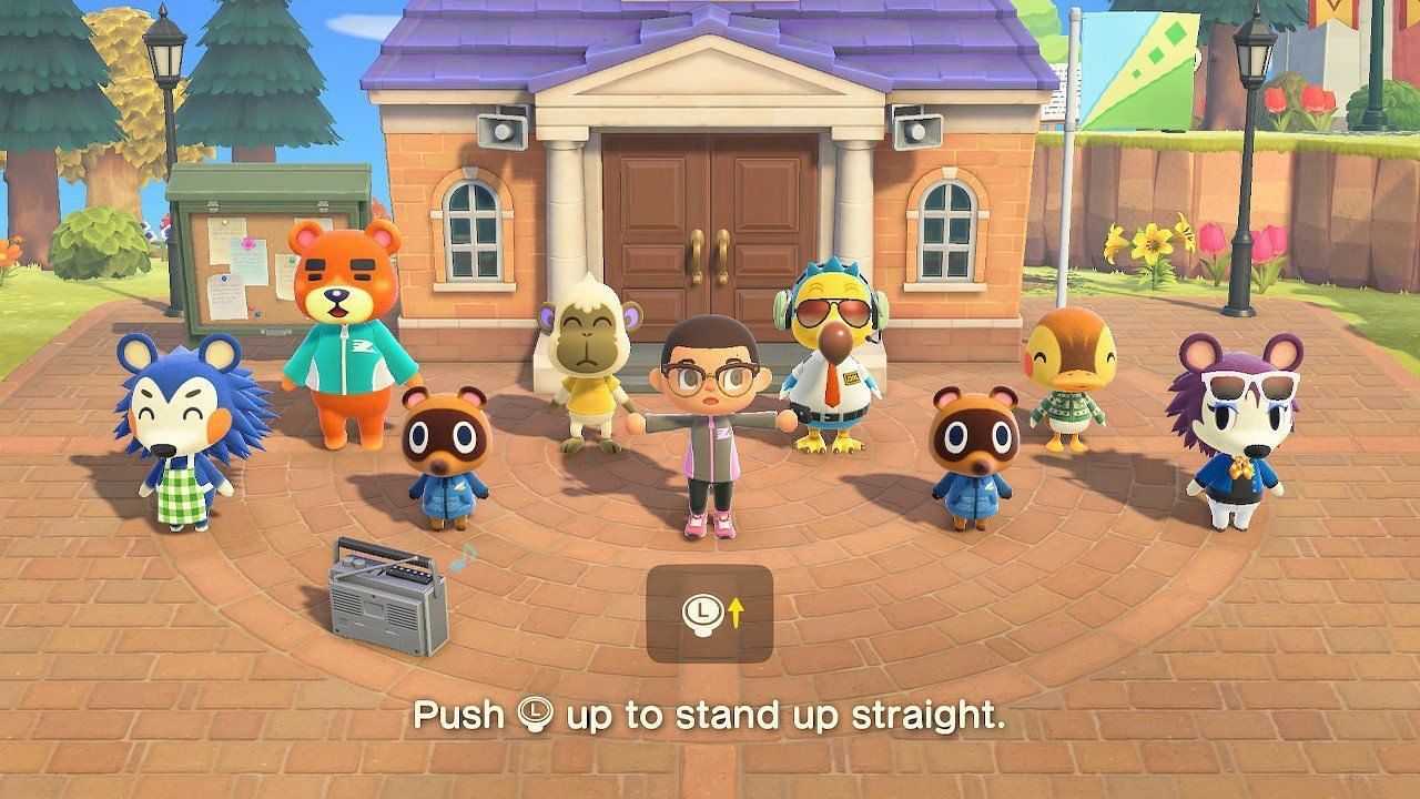 Group stretching can unlock several free rewards (Image via Nintendo)