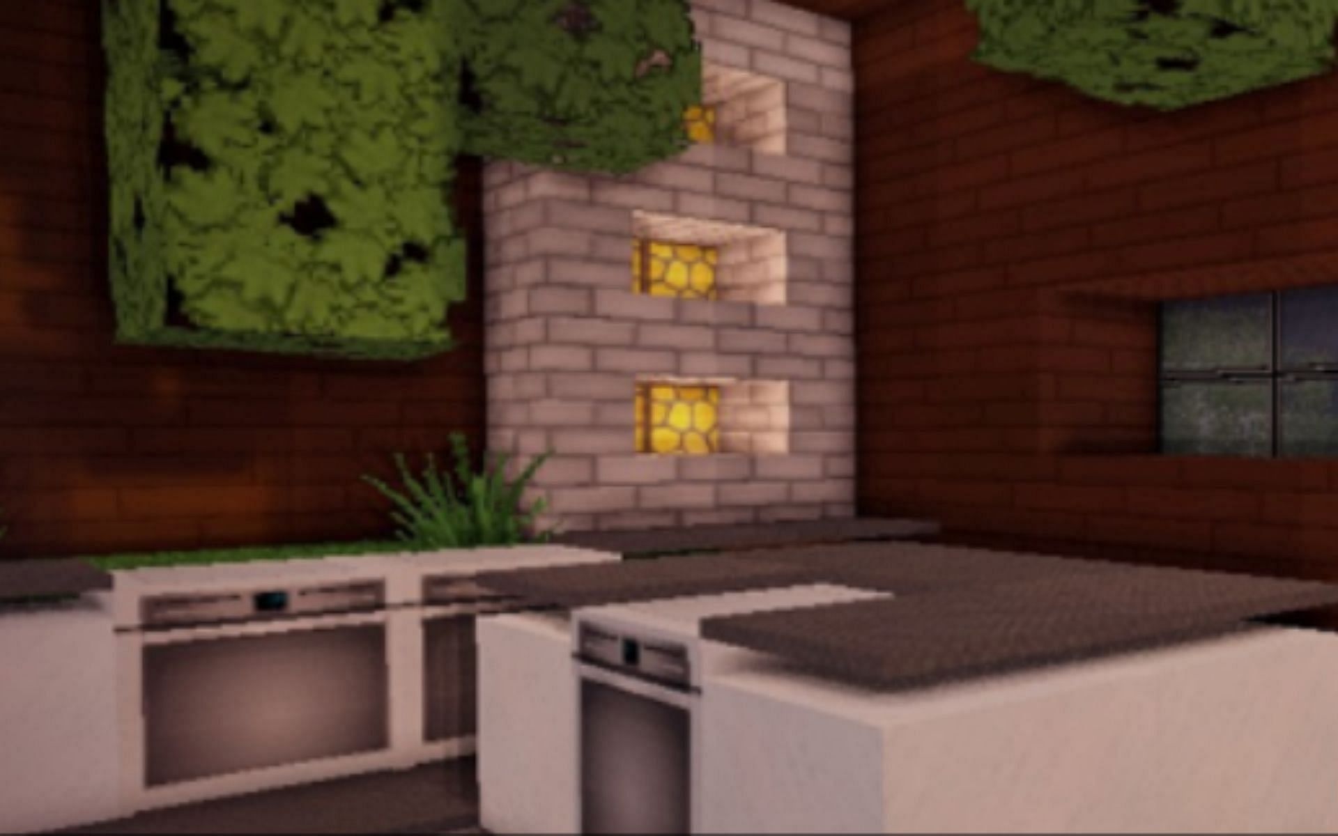 A modern furnished kitchen (Image via Minecrafthub)