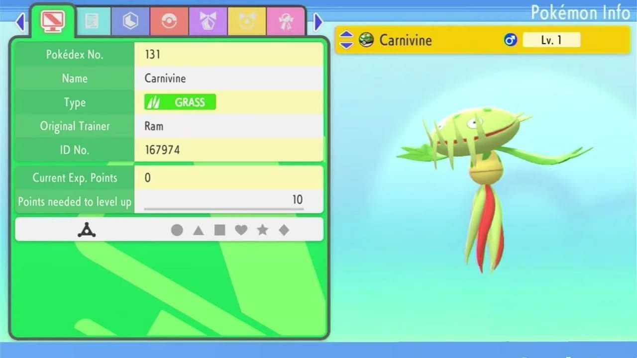 Carnivine as it appears in Pokemon Brilliant Diamond and Shining Pearl (Image via The Pokemon Company)