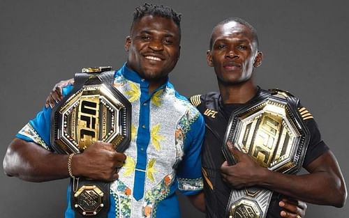 Francis Ngannou and Israel Adesanya [Photo via @francisngannou on Instagram]