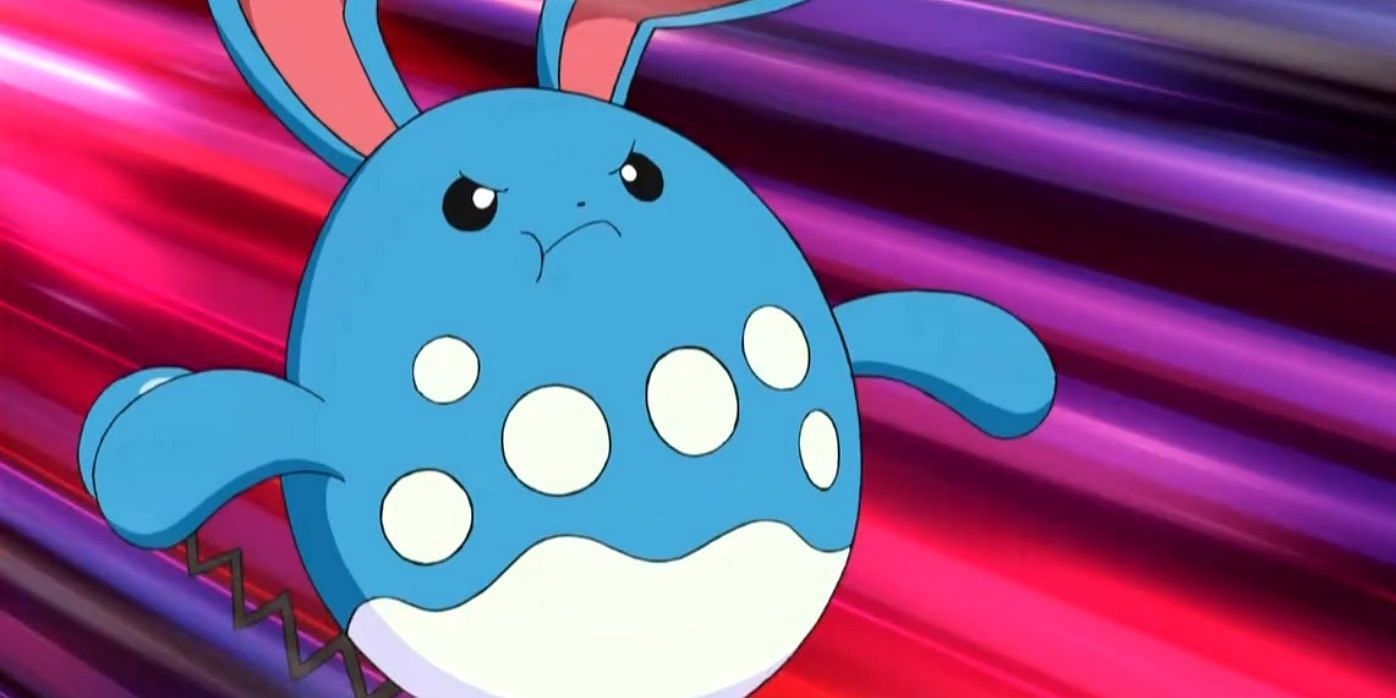 Azumarill in the anime. (Image via The Pokemon Company)