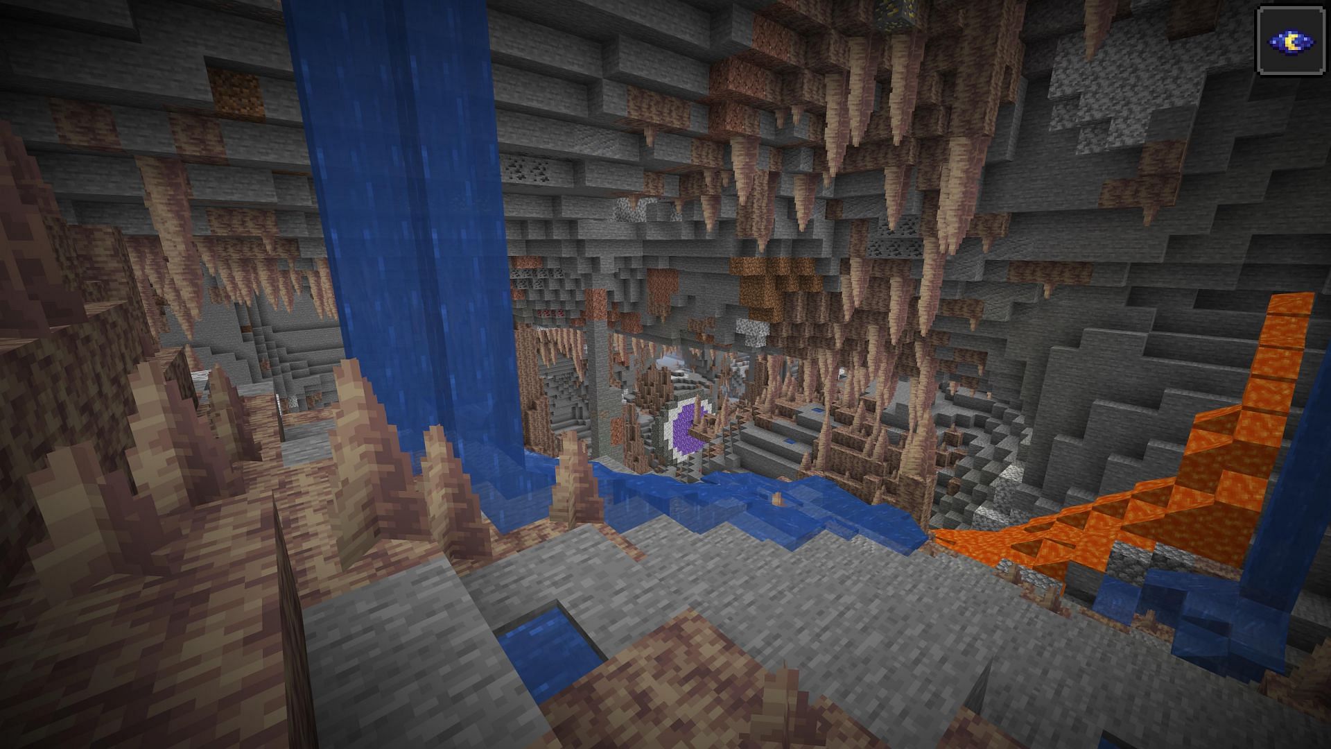 Caves in Minecraft 1.18 update (Image via Minecraft)