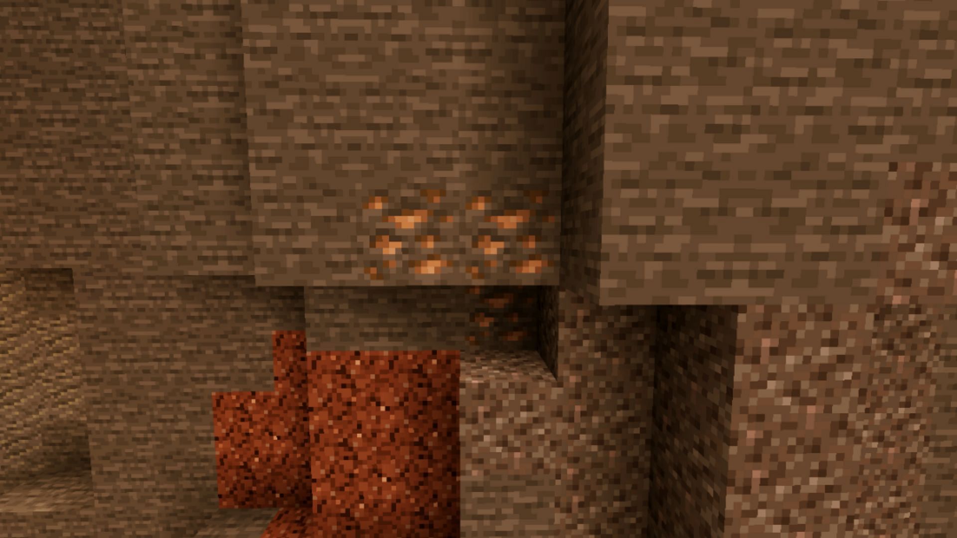 Iron ores (Image via Minecraft Wiki)