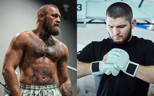 Conor McGregor (left), Khabib Nurmagomedov (right) [Image courtesy: @thenotoriousmma and @khabib_nurmagomedov]