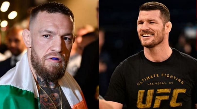 Conor McGregor (left) and Michael Bisping (right)