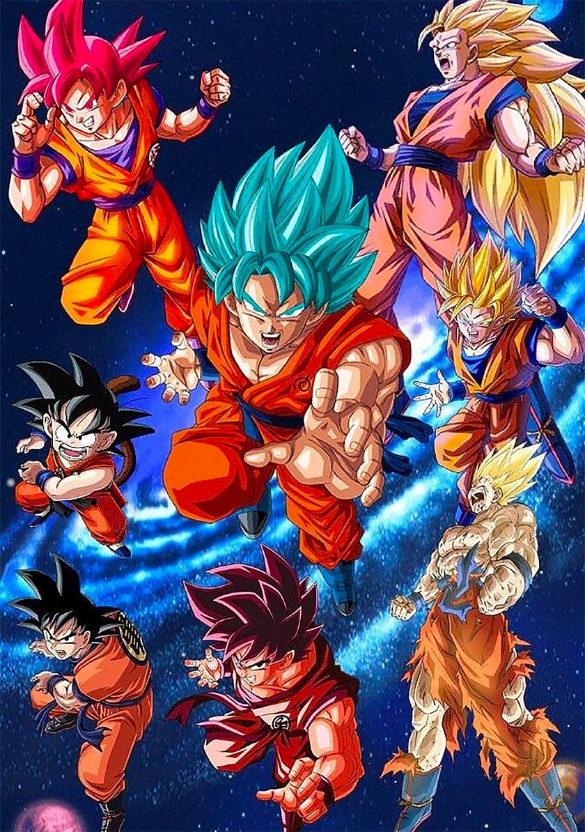 How old is Goku at the end of every Dragon Ball series?