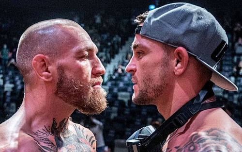 Dustin Poirier facing off with Conor McGregor [Image courtesy: @dustinpoirier]