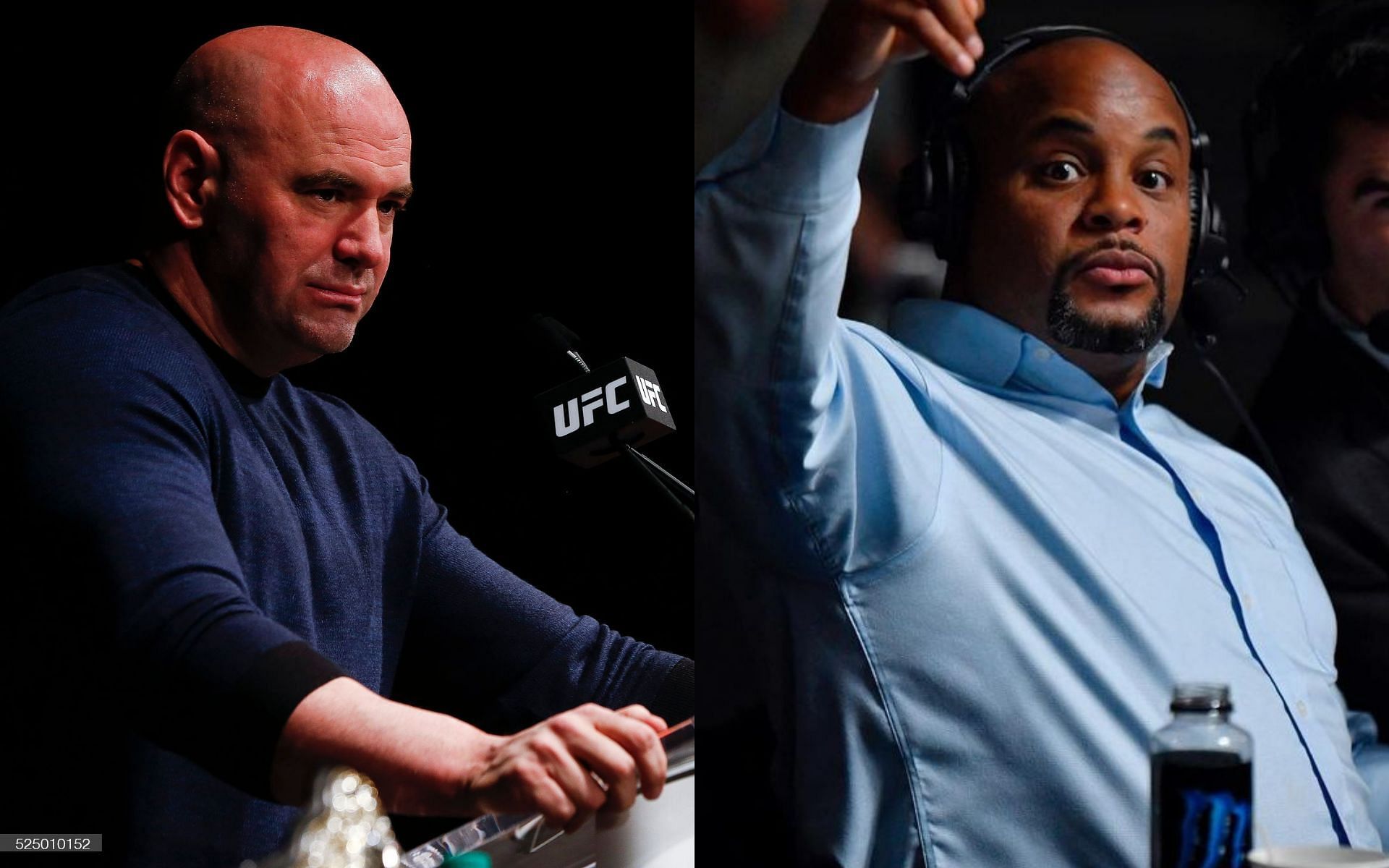 Dana White (L) via Getty and Daniel Cormier (R) via Instagram @dc_mma